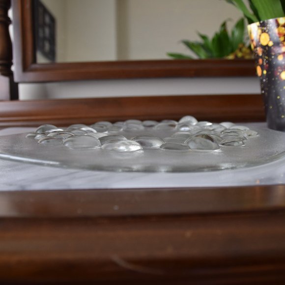 Vintage Glass Serving Cake Platter - Picture 3 of 4